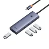 Baseus UltraJoy 4 az 1-ben USB-C hub/adapter - USB 3.0 - szürke