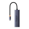 Baseus UltraJoy 4 az 1-ben USB-C hub/adapter - USB 3.0 - szürke