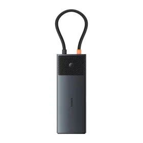   Baseus Adapter Hub 10 az 1-ben USB-C - 2xHDMI, 3xUSB-A, USB-C, RJ45, SD/TF, PD (fekete)