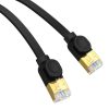 Baseus Cat 7 UTP Ethernet RJ45 lapos kábel, 1m (fekete)