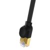 Baseus Cat 7 UTP Ethernet RJ45 lapos kábel, 1m (fekete)