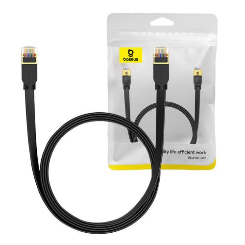Baseus Cat 7 10Gb Ethernet RJ45 kábel 2m (Fekete)