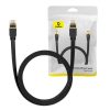 Baseus Cat 7 UTP Ethernet RJ45 lapos kábel, 3m (fekete)