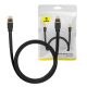 Baseus Cat 7 UTP Ethernet RJ45 lapos kábel, 3m (fekete)
