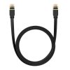 Baseus Cat 7 UTP Ethernet RJ45 lapos kábel, 3m (fekete)