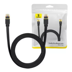 Baseus Cat 7 UTP Ethernet RJ45 lapos kábel, 5m (fekete)