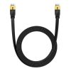 Baseus Cat 7 UTP Ethernet RJ45 lapos kábel, 5m (fekete)