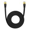 Baseus Cat 7 UTP Ethernet RJ45 lapos kábel, 8m (fekete)