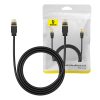 Baseus Cat 7 10Gb Ethernet RJ45 kábel 1,5m fekete