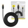 Baseus Cat 7 10Gb Ethernet RJ45 kábel 5m (Fekete)