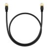 Baseus Hálózati kábel Cat.8, Ethernet RJ45, 40Gbps, 0,5m (fekete)