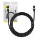 Baseus Hálózati kábel Cat.8, Ethernet RJ45, 40Gbps, 1,5m (fekete)