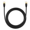 Baseus Hálózati kábel Cat.8, Ethernet RJ45, 40Gbps, 1,5m (fekete)