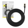 Baseus Hálózati kábel Cat.8, Ethernet RJ45, 40Gbps, 3m (fekete)