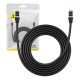 Baseus Hálózati kábel Cat.8, Ethernet RJ45, 40Gbps, 3m (fekete)
