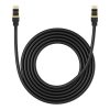 Baseus Hálózati kábel Cat.8, Ethernet RJ45, 40Gbps, 3m (fekete)