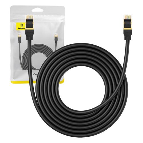 Baseus Hálózati kábel Cat.8, Ethernet RJ45, 40Gbps, 5m (fekete)