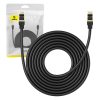 Baseus Hálózati kábel Cat.8, Ethernet RJ45, 40Gbps, 8m (fekete)