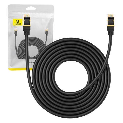 Baseus Hálózati kábel Cat.8, Ethernet RJ45, 40Gbps, 8m (fekete)