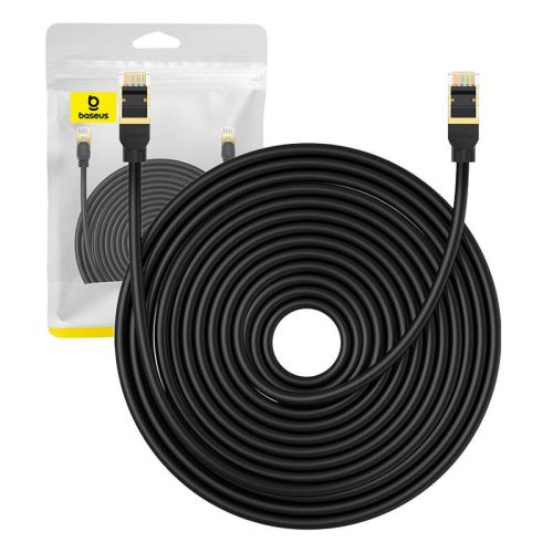 Baseus Ethernet RJ45 hálózati kábel Cat.8, 40Gbps, 20m (fekete)