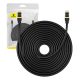 Baseus Ethernet RJ45 hálózati kábel Cat.8, 40Gbps, 20m (fekete)