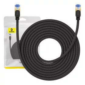   Baseus Ethernet RJ45 fonott hálózati kábel cat.7, 10Gbps, 10m (fekete)