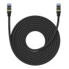 Baseus Ethernet RJ45 fonott hálózati kábel cat.7, 10Gbps, 10m (fekete)