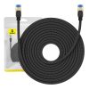 Baseus fonott hálózati kábel Cat.7, Ethernet RJ45, 10Gbps, 20m (Fekete)