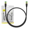 Baseus fonott hálózati kábel Cat.8, Ethernet RJ45, 40Gbps, 0,5m (fekete)