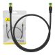 Baseus fonott hálózati kábel Cat.8, Ethernet RJ45, 40Gbps, 0,5m (fekete)