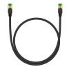 Baseus fonott hálózati kábel Cat.8, Ethernet RJ45, 40Gbps, 0,5m (fekete)