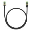 Baseus fonott hálózati kábel Cat.8, Ethernet RJ45, 40Gbps, 0,5m (fekete)