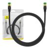 Baseus fonott hálózati kábel Cat.8, Ethernet RJ45, 40Gbps, 1m (fekete)