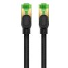 Baseus fonott hálózati kábel Cat.8, Ethernet RJ45, 40Gbps, 1m (fekete)