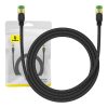 Baseus fonott hálózati kábel Cat.8, Ethernet RJ45, 40Gbps, 1,5m (fekete)
