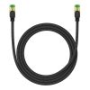 Baseus fonott hálózati kábel Cat.8, Ethernet RJ45, 40Gbps, 1,5m (fekete)