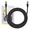 Baseus fonott hálózati kábel Cat.8, Ethernet RJ45, 40Gbps, 2m (fekete)