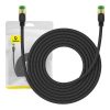 Baseus fonott hálózati kábel Cat.8, Ethernet RJ45, 40Gbps, 5m (fekete)