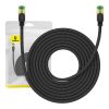 Baseus fonott hálózati kábel Cat.8, Ethernet RJ45, 40Gbps, 8m (fekete)