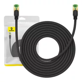   Baseus fonott hálózati kábel Cat.8, Ethernet RJ45, 40Gbps, 8m (fekete)