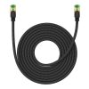 Baseus fonott hálózati kábel Cat.8, Ethernet RJ45, 40Gbps, 8m (fekete)