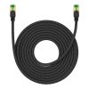 Baseus fonott hálózati kábel Cat.8, Ethernet RJ45, 40Gbps, 10m (fekete)