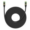 Baseus fonott hálózati kábel Cat.8, Ethernet RJ45, 40Gbps, 10m (fekete)