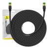 Baseus fonott hálózati kábel Cat.8, Ethernet RJ45, 40Gbps, 15m (fekete)