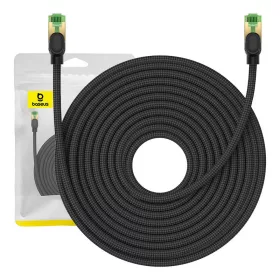   Baseus fonott hálózati kábel Cat.8, Ethernet RJ45, 40Gbps, 20m (fekete)