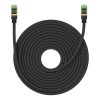Baseus fonott hálózati kábel Cat.8, Ethernet RJ45, 40Gbps, 20m (fekete)