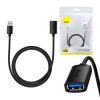 Baseus AirJoy Series USB 3.0 Hosszabbító kábel 1m - Fekete (B00631103111-00)
