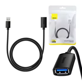   Baseus AirJoy Series USB 3.0 Hosszabbító kábel 1m - Fekete (B00631103111-00)