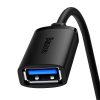 Baseus AirJoy Series USB 3.0 Hosszabbító kábel 1m - Fekete (B00631103111-00)