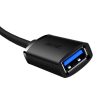 Baseus AirJoy Series USB 3.0 Hosszabbító kábel 1m - Fekete (B00631103111-00)